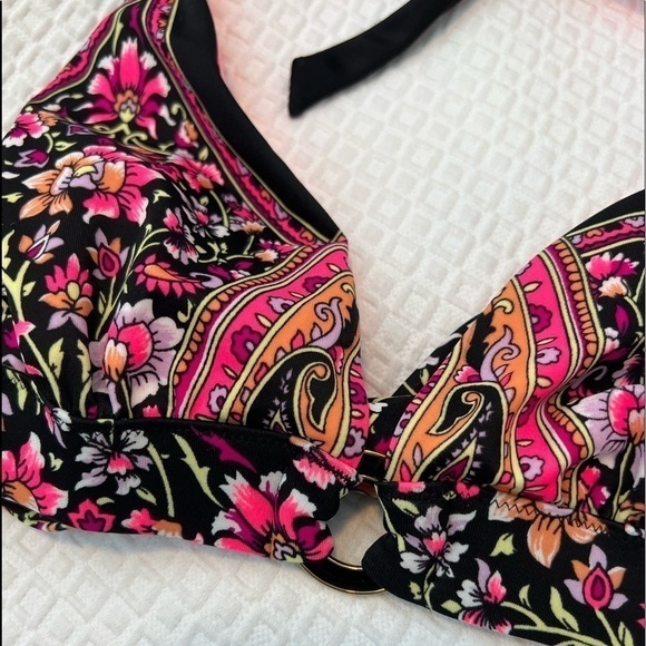 Victoria Secret Floral Bikini Top Size M - Picture 8 of 14